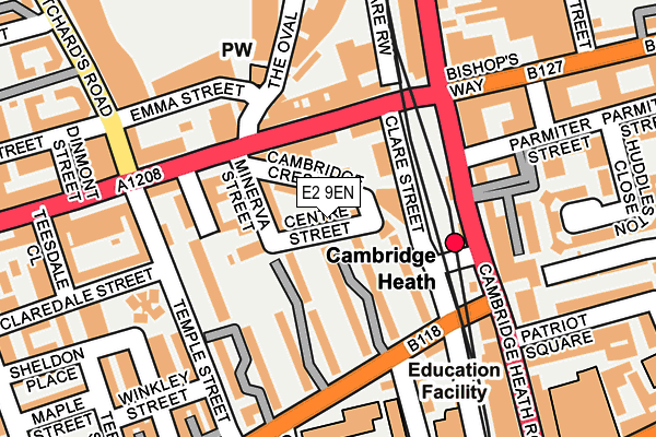 E2 9EN map - OS OpenMap – Local (Ordnance Survey) E2 9EN map - OS OpenMap – Local (Ordnance Survey)