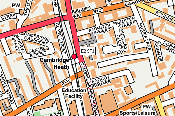 E2 9FJ map - OS OpenMap – Local (Ordnance Survey) E2 9FJ map - OS OpenMap – Local (Ordnance Survey)