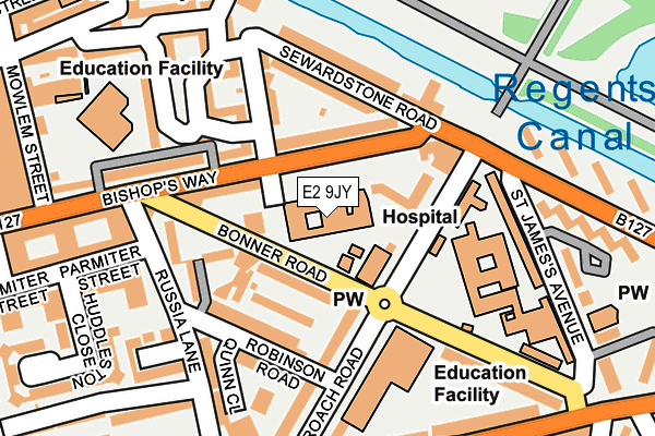 E2 9JY map - OS OpenMap – Local (Ordnance Survey) E2 9JY map - OS OpenMap – Local (Ordnance Survey)