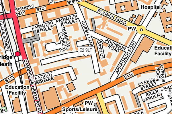 E2 9LT map - OS OpenMap – Local (Ordnance Survey) E2 9LT map - OS OpenMap – Local (Ordnance Survey)