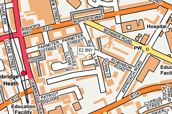 E2 9NY map - OS OpenMap – Local (Ordnance Survey) E2 9NY map - OS OpenMap – Local (Ordnance Survey)