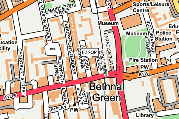 E2 9QP map - OS OpenMap – Local (Ordnance Survey) E2 9QP map - OS OpenMap – Local (Ordnance Survey)
