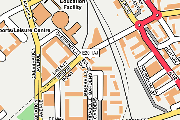 E20 1AJ map - OS OpenMap – Local (Ordnance Survey) E20 1AJ map - OS OpenMap – Local (Ordnance Survey)