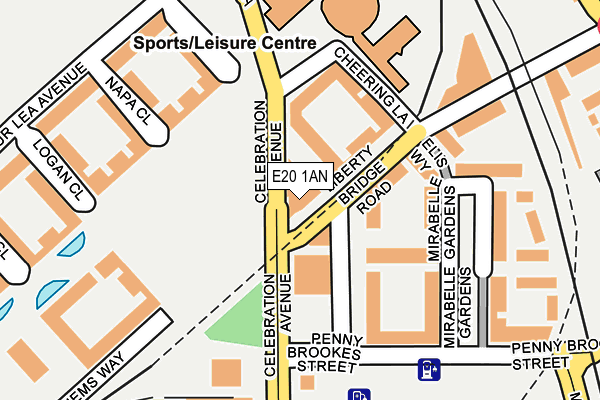 E20 1AN map - OS OpenMap – Local (Ordnance Survey) E20 1AN map - OS OpenMap – Local (Ordnance Survey)