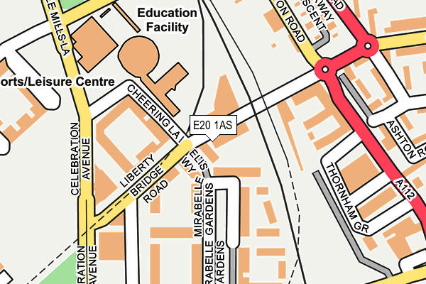 E20 1AS map - OS OpenMap – Local (Ordnance Survey) E20 1AS map - OS OpenMap – Local (Ordnance Survey)