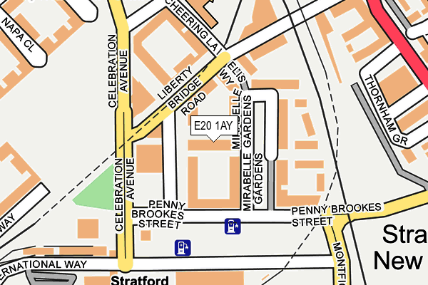 E20 1AY map - OS OpenMap – Local (Ordnance Survey) E20 1AY map - OS OpenMap – Local (Ordnance Survey)