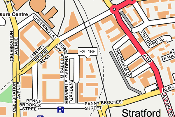 E20 1BE map - OS OpenMap – Local (Ordnance Survey) E20 1BE map - OS OpenMap – Local (Ordnance Survey)