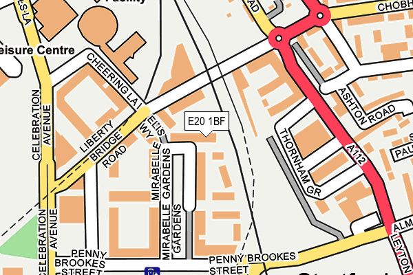 E20 1BF map - OS OpenMap – Local (Ordnance Survey) E20 1BF map - OS OpenMap – Local (Ordnance Survey)