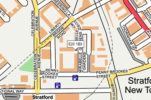 E20 1BX map - OS OpenMap – Local (Ordnance Survey) E20 1BX map - OS OpenMap – Local (Ordnance Survey)