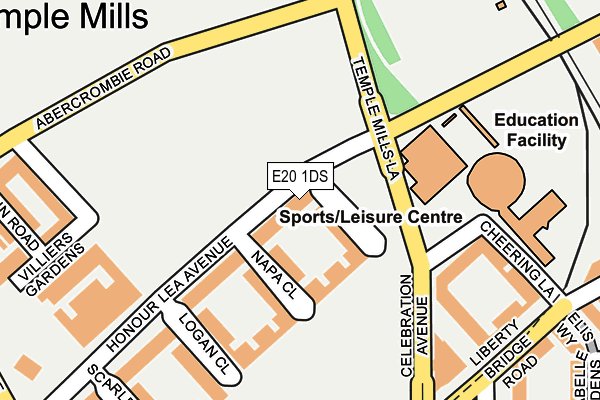 E20 1DS map - OS OpenMap – Local (Ordnance Survey)