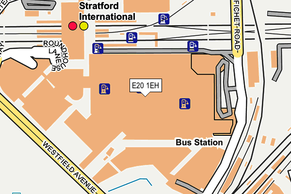 E20 1EH map - OS OpenMap – Local (Ordnance Survey) E20 1EH map - OS OpenMap – Local (Ordnance Survey)