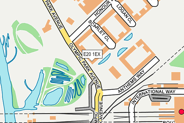 E20 1EX map - OS OpenMap – Local (Ordnance Survey) E20 1EX map - OS OpenMap – Local (Ordnance Survey)