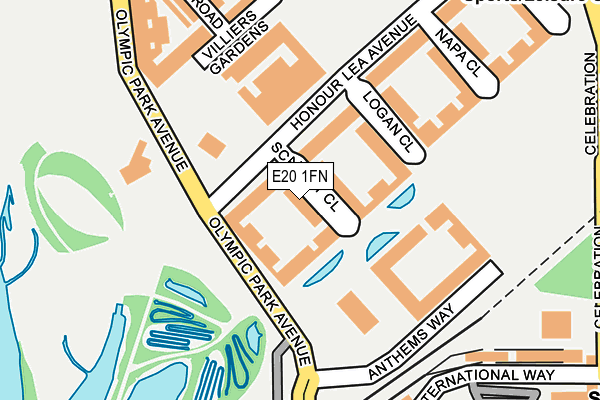 E20 1FN map - OS OpenMap – Local (Ordnance Survey) E20 1FN map - OS OpenMap – Local (Ordnance Survey)