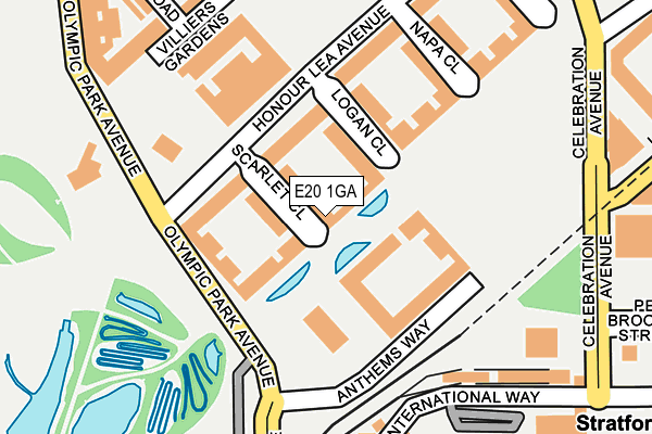 E20 1GA map - OS OpenMap – Local (Ordnance Survey) E20 1GA map - OS OpenMap – Local (Ordnance Survey)