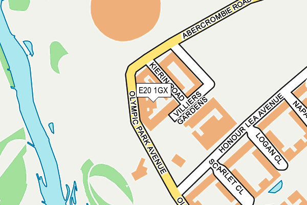 E20 1GX map - OS OpenMap – Local (Ordnance Survey) E20 1GX map - OS OpenMap – Local (Ordnance Survey)