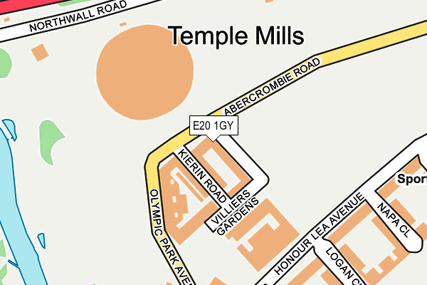 E20 1GY map - OS OpenMap – Local (Ordnance Survey) E20 1GY map - OS OpenMap – Local (Ordnance Survey)