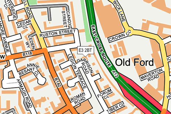 E3 2BT map - OS OpenMap – Local (Ordnance Survey) E3 2BT map - OS OpenMap – Local (Ordnance Survey)