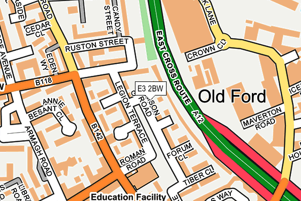 E3 2BW map - OS OpenMap – Local (Ordnance Survey) E3 2BW map - OS OpenMap – Local (Ordnance Survey)