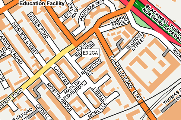 E3 2GA map - OS OpenMap – Local (Ordnance Survey) E3 2GA map - OS OpenMap – Local (Ordnance Survey)