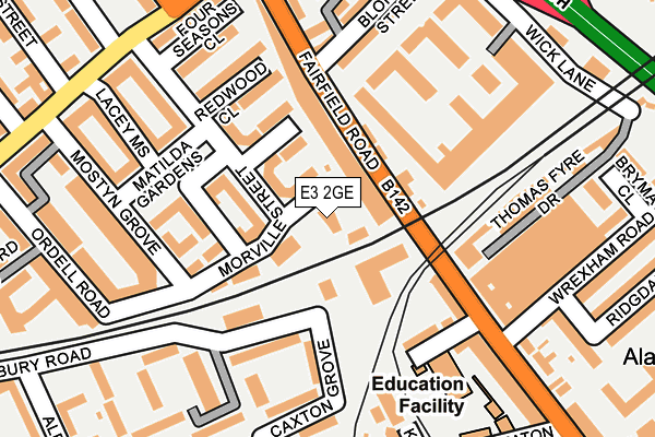 E3 2GE map - OS OpenMap – Local (Ordnance Survey) E3 2GE map - OS OpenMap – Local (Ordnance Survey)