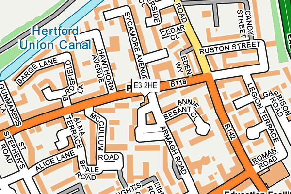 E3 2HE map - OS OpenMap – Local (Ordnance Survey) E3 2HE map - OS OpenMap – Local (Ordnance Survey)