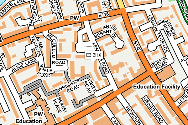 E3 2HX map - OS OpenMap – Local (Ordnance Survey) E3 2HX map - OS OpenMap – Local (Ordnance Survey)