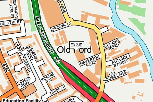 E3 2JE map - OS OpenMap – Local (Ordnance Survey) E3 2JE map - OS OpenMap – Local (Ordnance Survey)