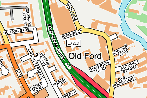 E3 2LD map - OS OpenMap – Local (Ordnance Survey) E3 2LD map - OS OpenMap – Local (Ordnance Survey)