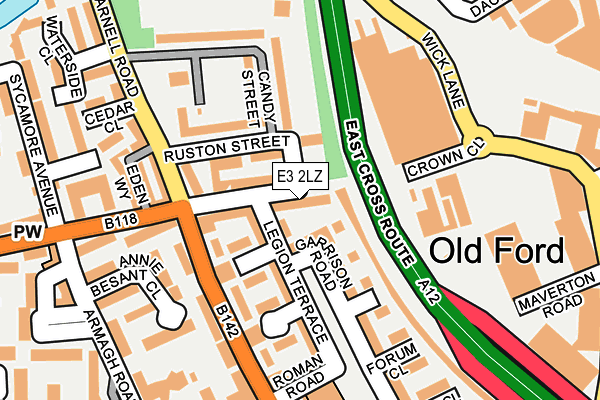 E3 2LZ map - OS OpenMap – Local (Ordnance Survey) E3 2LZ map - OS OpenMap – Local (Ordnance Survey)
