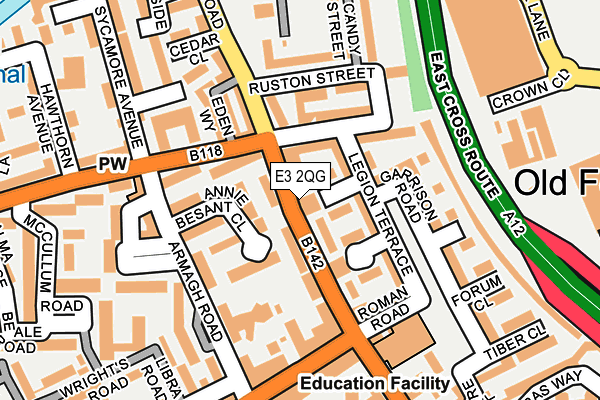 E3 2QG map - OS OpenMap – Local (Ordnance Survey) E3 2QG map - OS OpenMap – Local (Ordnance Survey)