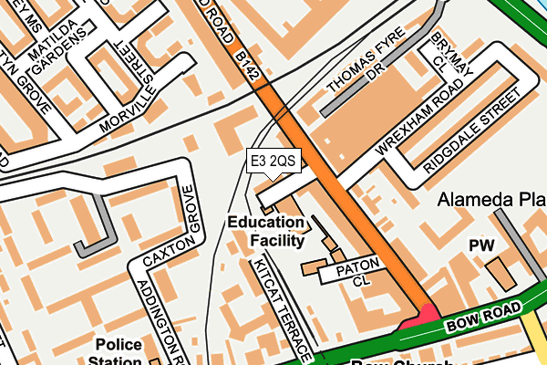 E3 2QS map - OS OpenMap – Local (Ordnance Survey) E3 2QS map - OS OpenMap – Local (Ordnance Survey)