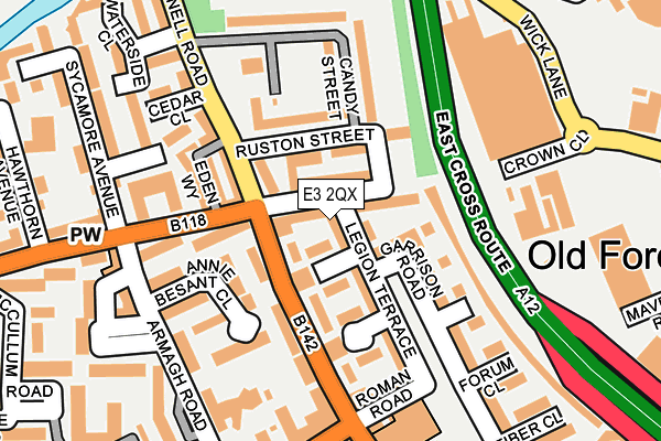 E3 2QX map - OS OpenMap – Local (Ordnance Survey) E3 2QX map - OS OpenMap – Local (Ordnance Survey)