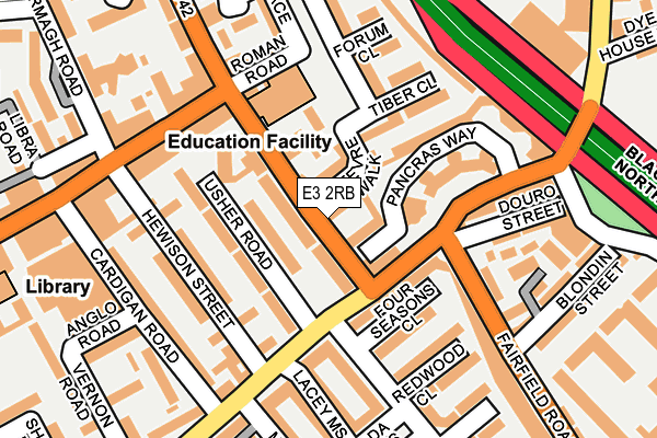 E3 2RB map - OS OpenMap – Local (Ordnance Survey) E3 2RB map - OS OpenMap – Local (Ordnance Survey)