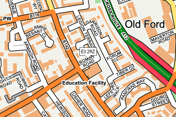 E3 2RZ map - OS OpenMap – Local (Ordnance Survey) E3 2RZ map - OS OpenMap – Local (Ordnance Survey)