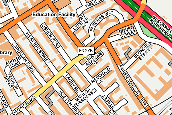 E3 2YB map - OS OpenMap – Local (Ordnance Survey) E3 2YB map - OS OpenMap – Local (Ordnance Survey)