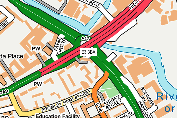 E3 3BA map - OS OpenMap – Local (Ordnance Survey) E3 3BA map - OS OpenMap – Local (Ordnance Survey)