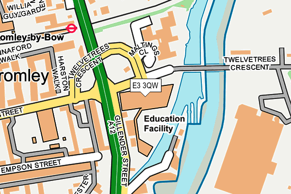 E3 3QW map - OS OpenMap – Local (Ordnance Survey) E3 3QW map - OS OpenMap – Local (Ordnance Survey)