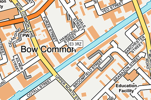 E3 3RZ map - OS OpenMap – Local (Ordnance Survey) E3 3RZ map - OS OpenMap – Local (Ordnance Survey)