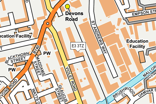 E3 3TZ map - OS OpenMap – Local (Ordnance Survey) E3 3TZ map - OS OpenMap – Local (Ordnance Survey)