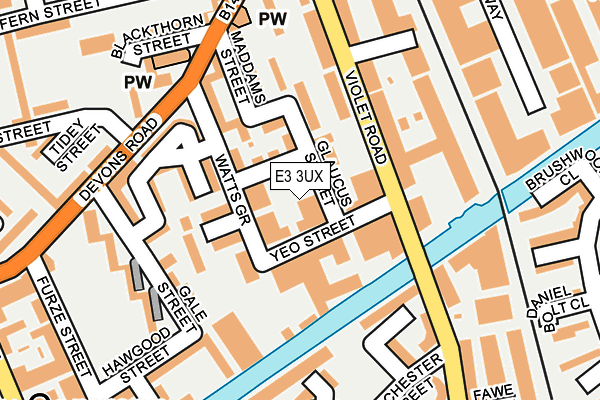 E3 3UX map - OS OpenMap – Local (Ordnance Survey) E3 3UX map - OS OpenMap – Local (Ordnance Survey)