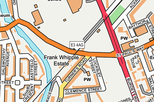 E3 4AG map - OS OpenMap – Local (Ordnance Survey) E3 4AG map - OS OpenMap – Local (Ordnance Survey)