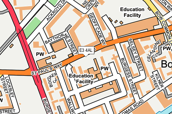 E3 4AL map - OS OpenMap – Local (Ordnance Survey) E3 4AL map - OS OpenMap – Local (Ordnance Survey)