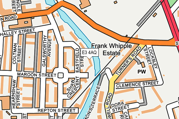 E3 4AQ map - OS OpenMap – Local (Ordnance Survey) E3 4AQ map - OS OpenMap – Local (Ordnance Survey)