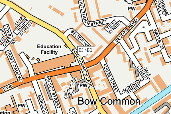 E3 4BD map - OS OpenMap – Local (Ordnance Survey) E3 4BD map - OS OpenMap – Local (Ordnance Survey)