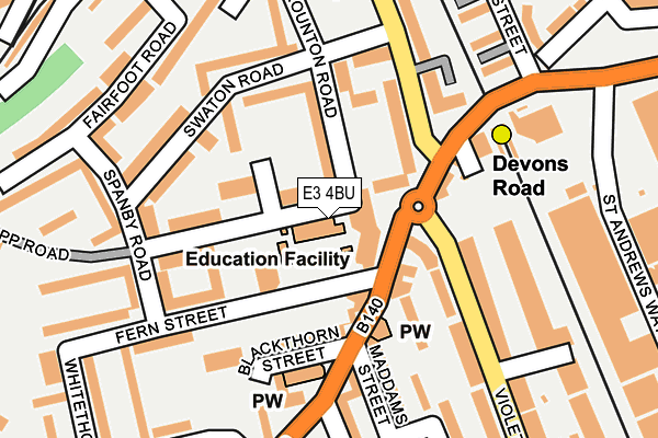 E3 4BU map - OS OpenMap – Local (Ordnance Survey) E3 4BU map - OS OpenMap – Local (Ordnance Survey)