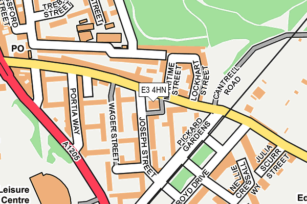 E3 4HN map - OS OpenMap – Local (Ordnance Survey) E3 4HN map - OS OpenMap – Local (Ordnance Survey)