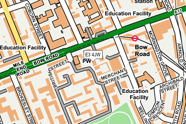 E3 4JW map - OS OpenMap – Local (Ordnance Survey) E3 4JW map - OS OpenMap – Local (Ordnance Survey)