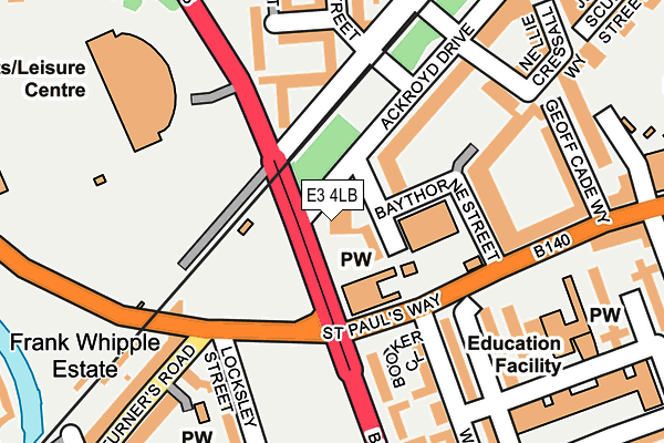 E3 4LB map - OS OpenMap – Local (Ordnance Survey) E3 4LB map - OS OpenMap – Local (Ordnance Survey)