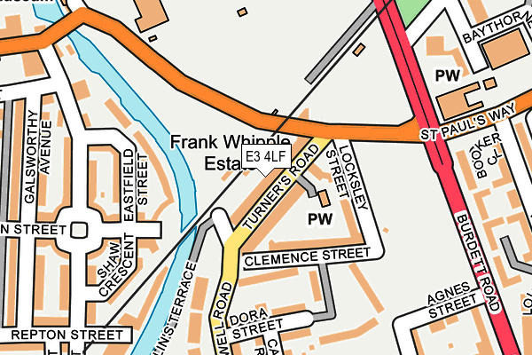 E3 4LF map - OS OpenMap – Local (Ordnance Survey) E3 4LF map - OS OpenMap – Local (Ordnance Survey)