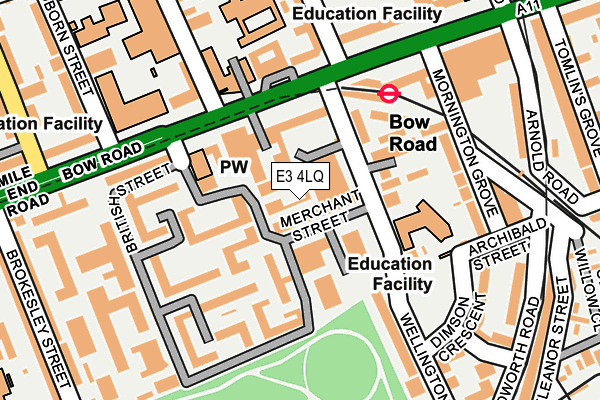 E3 4LQ map - OS OpenMap – Local (Ordnance Survey) E3 4LQ map - OS OpenMap – Local (Ordnance Survey)